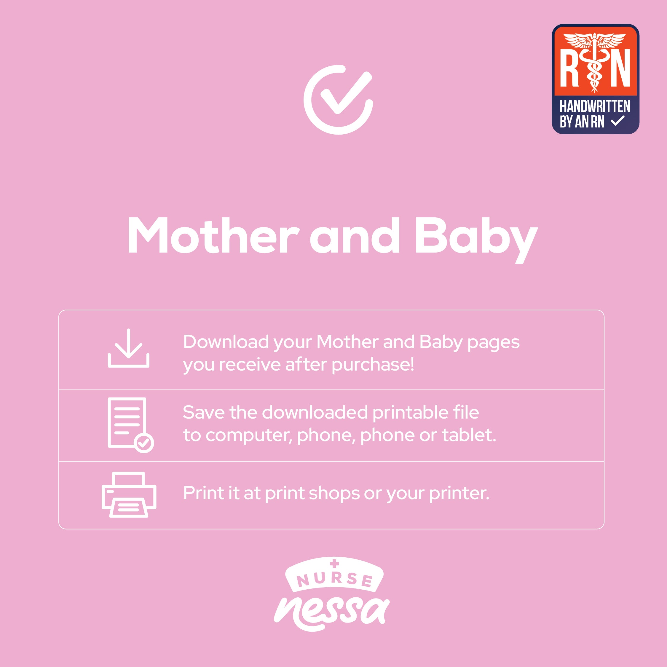 Mother & Baby Digital Nursing Notes