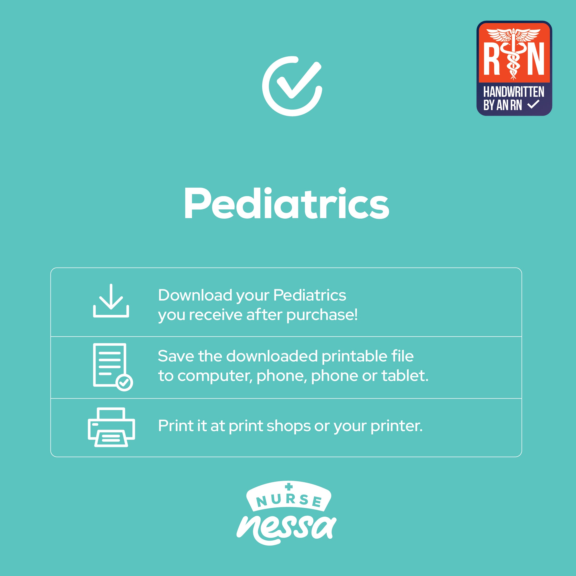 Pediatrics Digital Nursing Notes