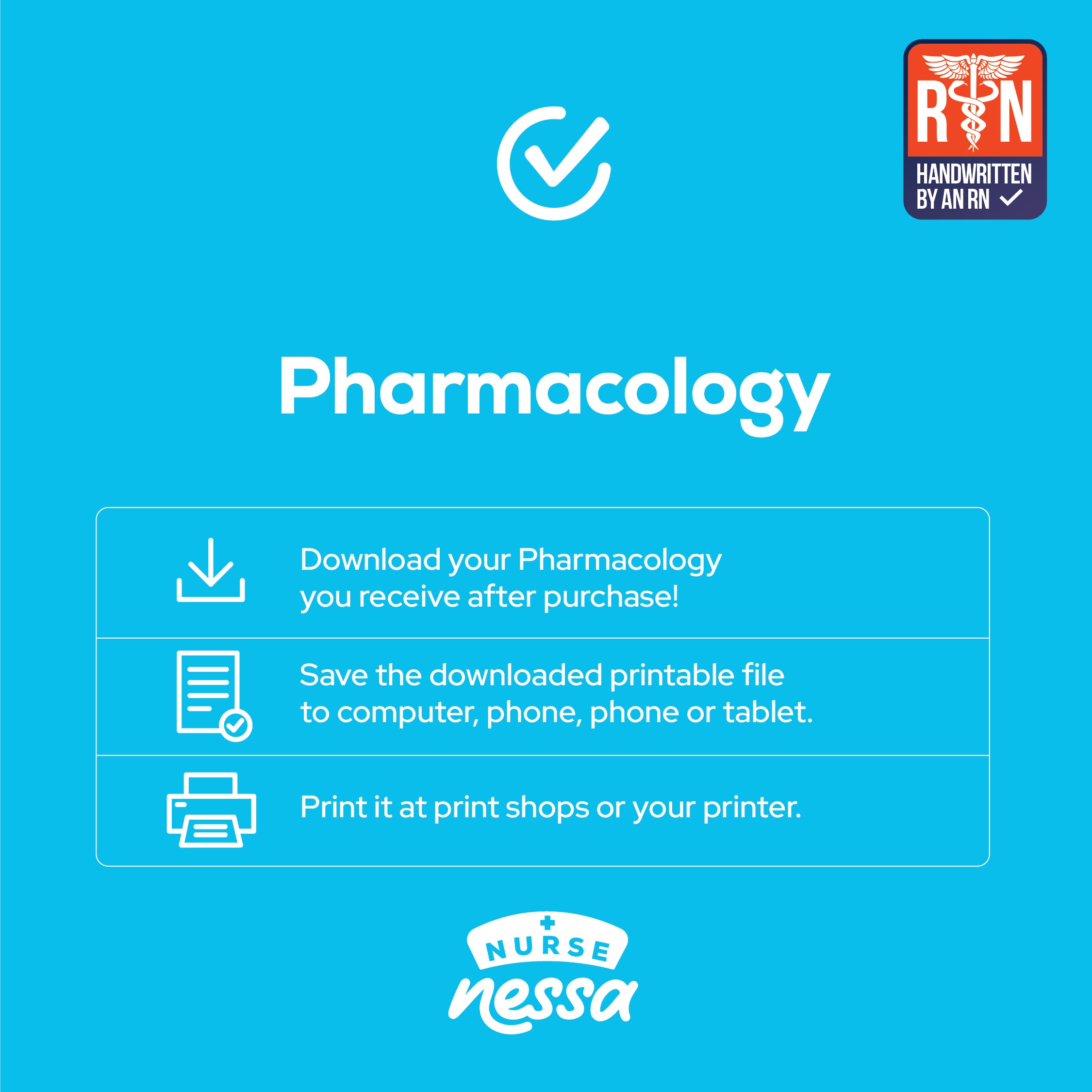 Pharmacology Digital Nursing Notes